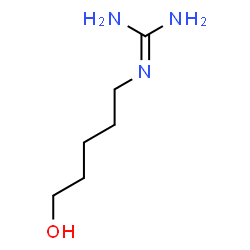 ChemSpider 2D Image | 2-(5-Hydroxypentyl)guanidine | C6H15N3O
