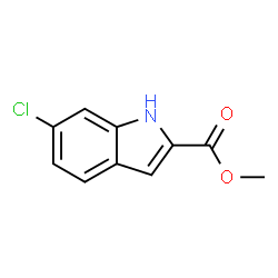 ChemSpider 2D Image | Methyl6-chloro-1H-indole-2-carboxylate | C10H8ClNO2