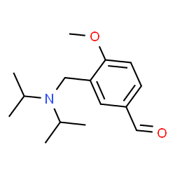 ChemSpider 2D Image | 3-[(Diisopropylamino)methyl]-4-methoxybenzaldehyde | C15H23NO2