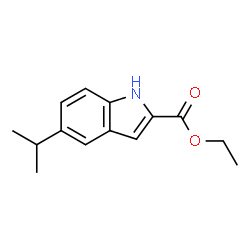 ChemSpider 2D Image | Ethyl 5-isopropyl-1H-indole-2-carboxylate | C14H17NO2