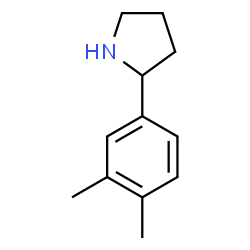 ChemSpider 2D Image | 2-(3,4-Dimethylphenyl)pyrrolidine | C12H17N