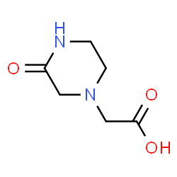 ChemSpider 2D Image | (3-Oxo-1-piperazinyl)acetic acid | C6H10N2O3