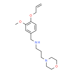 ChemSpider 2D Image | (4-Allyloxy-3-methoxy-benzyl)-(3-morpholin-4-yl-propyl)-amine | C18H28N2O3