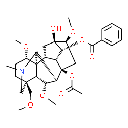 ChemSpider 2D Image | delphinine | C33H45NO9