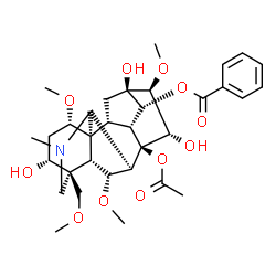 ChemSpider 2D Image | mesaconitine | C33H45NO11