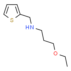 ChemSpider 2D Image | 3-Ethoxy-N-(2-thienylmethyl)-1-propanamine | C10H17NOS