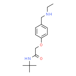 ChemSpider 2D Image | 2-{4-[(Ethylamino)methyl]phenoxy}-N-(2-methyl-2-propanyl)acetamide | C15H24N2O2
