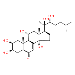 ChemSpider 2D Image | Ajugasterone C | C27H44O7