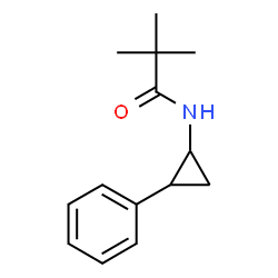 ChemSpider 2D Image | 2,2-Dimethyl-N-(2-phenylcyclopropyl)propanamide | C14H19NO