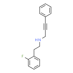 ChemSpider 2D Image | N-[2-(2-Fluorophenyl)ethyl]-3-phenyl-2-propyn-1-amine | C17H16FN