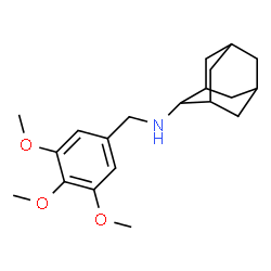 ChemSpider 2D Image | N-(3,4,5-Trimethoxybenzyl)-2-adamantanamine | C20H29NO3