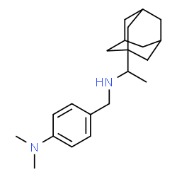 ChemSpider 2D Image | 4-({[1-(Adamantan-1-yl)ethyl]amino}methyl)-N,N-dimethylaniline | C21H32N2