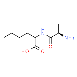 ChemSpider 2D Image | D-Alanylnorleucine | C9H18N2O3
