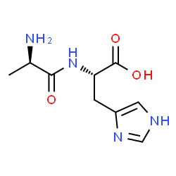 ChemSpider 2D Image | D-Alanyl-L-histidine | C9H14N4O3