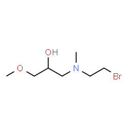 ChemSpider 2D Image | 1-[(2-Bromoethyl)(methyl)amino]-3-methoxy-2-propanol | C7H16BrNO2