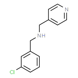 ChemSpider 2D Image | 1-(3-Chlorophenyl)-N-(4-pyridinylmethyl)methanamine | C13H13ClN2