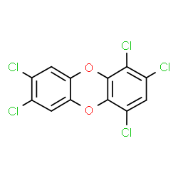 ChemSpider 2D Image | 1,2,4,7,8-Pentachlorooxanthrene | C12H3Cl5O2