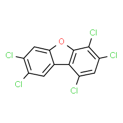 ChemSpider 2D Image | 1,3,4,7,8-PENTACHLORODIBENZOFURAN | C12H3Cl5O