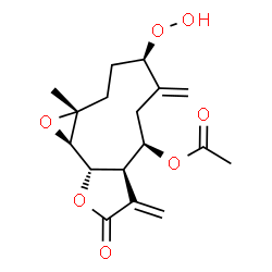ChemSpider 2D Image | 1-Peroxyferolide | C17H22O7
