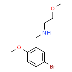 ChemSpider 2D Image | N-(5-Bromo-2-methoxybenzyl)-2-methoxyethanamine | C11H16BrNO2