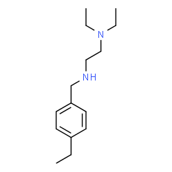ChemSpider 2D Image | N,N-Diethyl-N'-(4-ethylbenzyl)-1,2-ethanediamine | C15H26N2