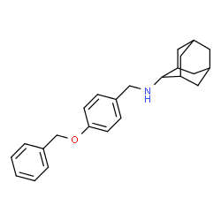 ChemSpider 2D Image | N-[4-(Benzyloxy)benzyl]-2-adamantanamine | C24H29NO