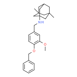 ChemSpider 2D Image | N-[4-(Benzyloxy)-3-methoxybenzyl]-3,5-dimethyl-1-adamantanamine | C27H35NO2