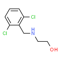 ChemSpider 2D Image | 2-[(2,6-Dichlorobenzyl)amino]ethanol | C9H11Cl2NO