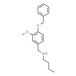 ChemSpider 2D Image | N-[4-(Benzyloxy)-3-methoxybenzyl]-1-butanamine | C19H25NO2