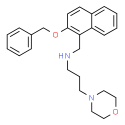 ChemSpider 2D Image | (2-Benzyloxy-naphthalen-1-ylmethyl)-(3-morpholin-4-yl-propyl)-amine | C25H30N2O2