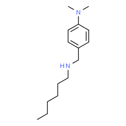 ChemSpider 2D Image | 4-[(Hexylamino)methyl]-N,N-dimethylaniline | C15H26N2