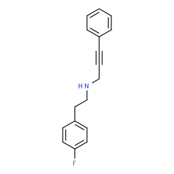ChemSpider 2D Image | N-[2-(4-Fluorophenyl)ethyl]-3-phenyl-2-propyn-1-amine | C17H16FN