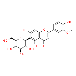 ChemSpider 2D Image | Isoscoparin | C22H22O11