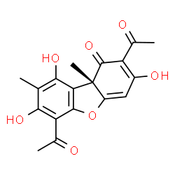 ChemSpider 2D Image | (S)-Usnic acid | C18H16O7