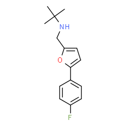 ChemSpider 2D Image | tert-Butyl-[5-(4-fluoro-phenyl)-furan-2-ylmethyl]-amine | C15H18FNO