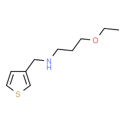 ChemSpider 2D Image | 3-Ethoxy-N-(3-thienylmethyl)-1-propanamine | C10H17NOS