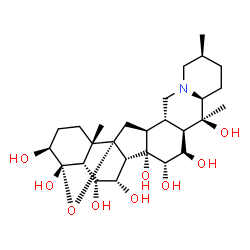 ChemSpider 2D Image | Protoverine | C27H43NO9