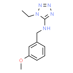 ChemSpider 2D Image | 1-Ethyl-N-(3-methoxybenzyl)-1H-tetrazol-5-amine | C11H15N5O