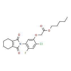 ChemSpider 2D Image | Flumiclorac-pentyl | C21H23ClFNO5