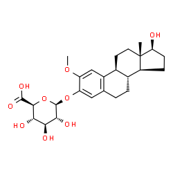 ChemSpider 2D Image | 2-methoxy-17beta-estradiol 3-glucosiduronic acid | C25H34O9