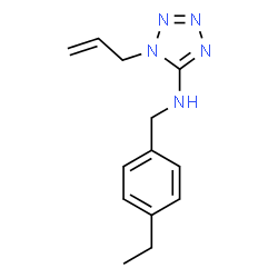 ChemSpider 2D Image | 1-Allyl-N-(4-ethylbenzyl)-1H-tetrazol-5-amine | C13H17N5