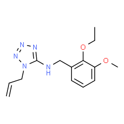 ChemSpider 2D Image | 1-Allyl-N-(2-ethoxy-3-methoxybenzyl)-1H-tetrazol-5-amine | C14H19N5O2