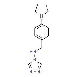 ChemSpider 2D Image | N-[4-(1-Pyrrolidinyl)benzyl]-4H-1,2,4-triazol-4-amine | C13H17N5