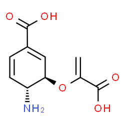 ChemSpider 2D Image | 4-amino-4-deoxychorismic acid | C10H11NO5