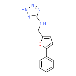 ChemSpider 2D Image | N-[(5-Phenyl-2-furyl)methyl]-2H-tetrazol-5-amine | C12H11N5O