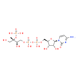 ChemSpider 2D Image | 4-CDP-2-C-methyl-D-erythritol 2-phosphate | C14H26N3O17P3