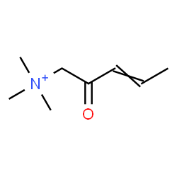 ChemSpider 2D Image | N,N,N-Trimethyl-2-oxo-3-penten-1-aminium | C8H16NO