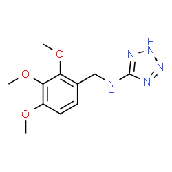 ChemSpider 2D Image | N-(2,3,4-Trimethoxybenzyl)-2H-tetrazol-5-amine | C11H15N5O3