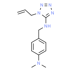 ChemSpider 2D Image | 1-Allyl-N-[4-(dimethylamino)benzyl]-1H-tetrazol-5-amine | C13H18N6
