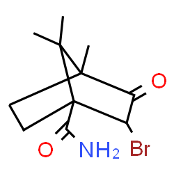 ChemSpider 2D Image | 2-Bromo-4,7,7-trimethyl-3-oxobicyclo[2.2.1]heptane-1-carboxamide | C11H16BrNO2